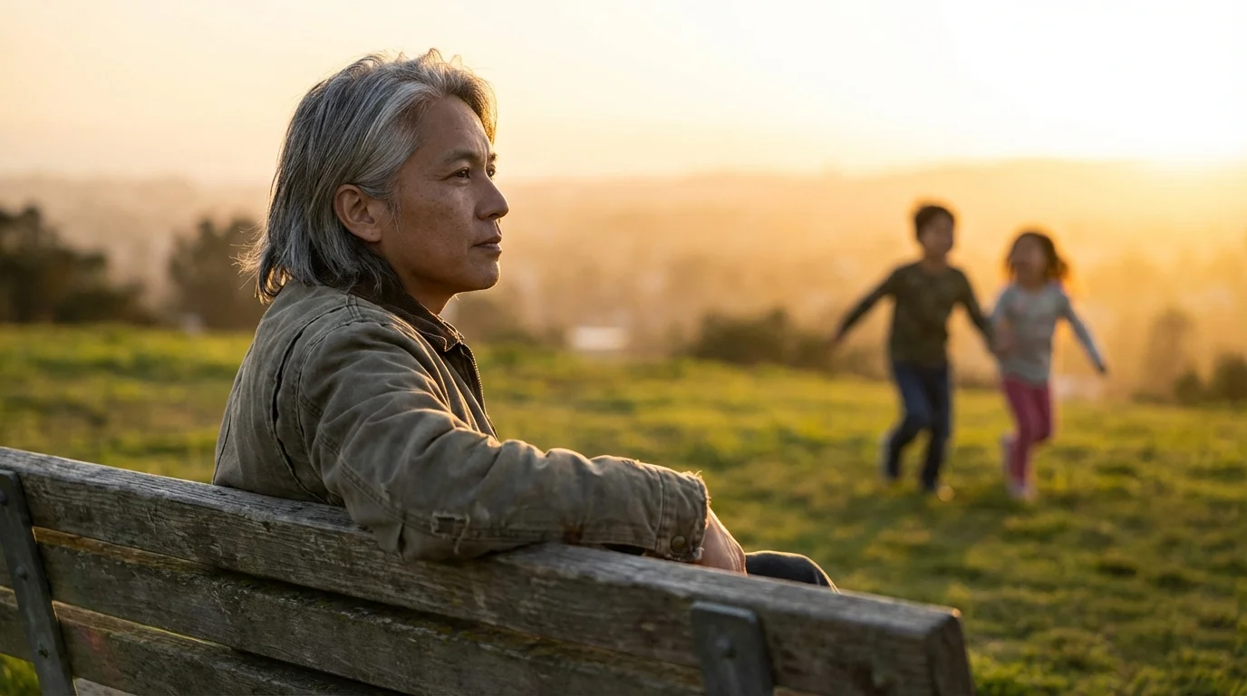 Thoughtful parent balancing personal life and family after divorce.