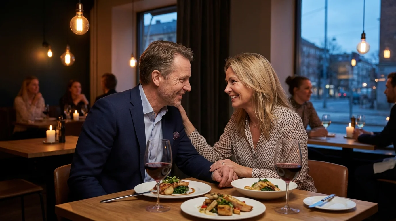 A happy married couple enjoying quality time together after practicing solo dating.