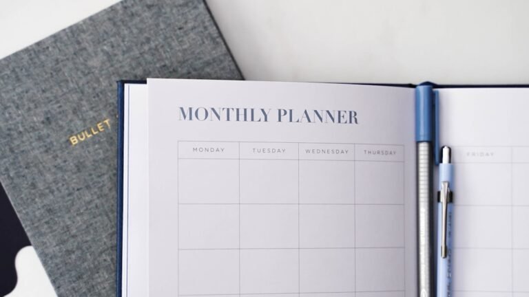 Planner and checklist for a 30-day reset plan